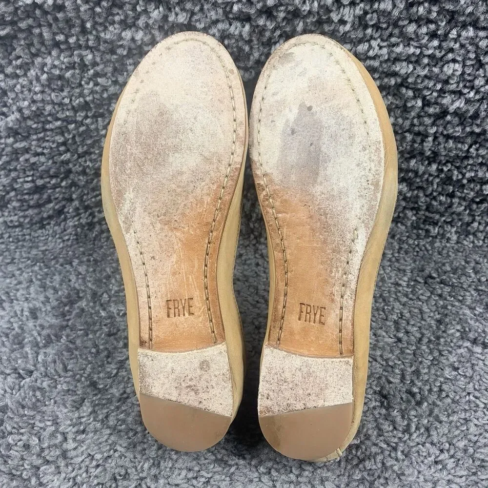 Frye Ballet Flats 8 B Beige Suede 3471255 - Picture 7 of 8